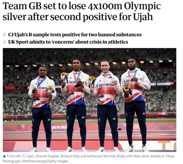 欧冠八强对阵-英媒：乌贾或将面临4年禁令 英国田径危机仍在继续